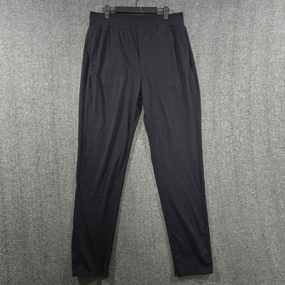 Public Rec Daymaker Pants Mens Size 34x34 Meas 31x33 Black Nylon Elastic Waist